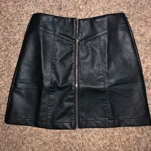 Fashion Nova leather skirt